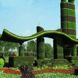 仿真植物绿雕园林景观植物造型设计蜗牛造型绿雕仿真植物绿雕