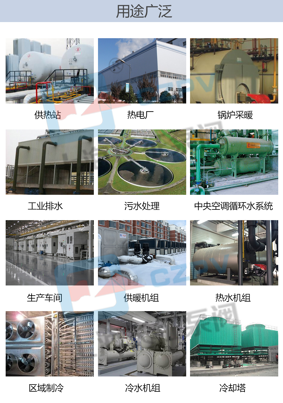 pbg型屏蔽式管道离心循环水泵产品用途图片